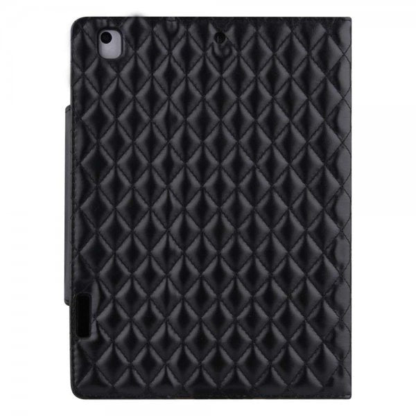 iPad 10.2 (gen 7/8/9) Fodral Rombmönster Svart
