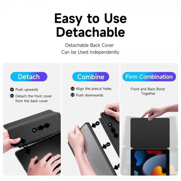 Dux Ducis iPad 10.9 (gen 10)/iPad 11 (A16) Fodral Magi Series Svart