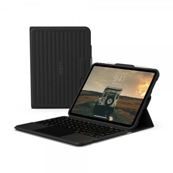 Urban Armor Gear (UAG) iPad 10.9 (gen 10)/iPad 11 (A16) Fodral Rugged Bluetooth Keyboard with Trackpad Nordic Svart
