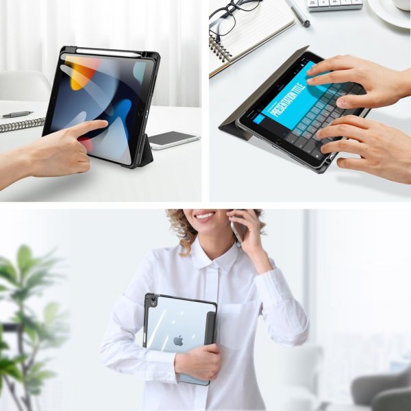 Dux Ducis iPad 10.9 (gen 10)/iPad 11 (A16) Fodral TOBY Series Svart