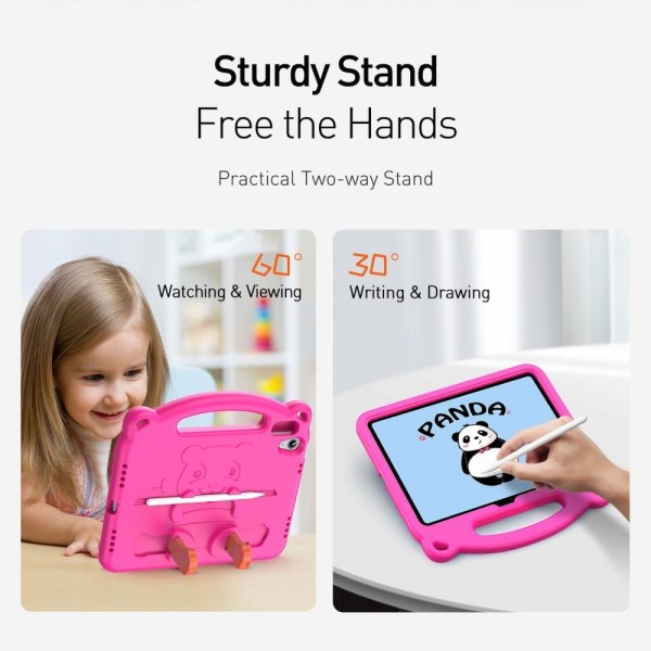 Dux Ducis iPad 10.9 (gen 10)/iPad 11 (A16) Skal Panda Magenta