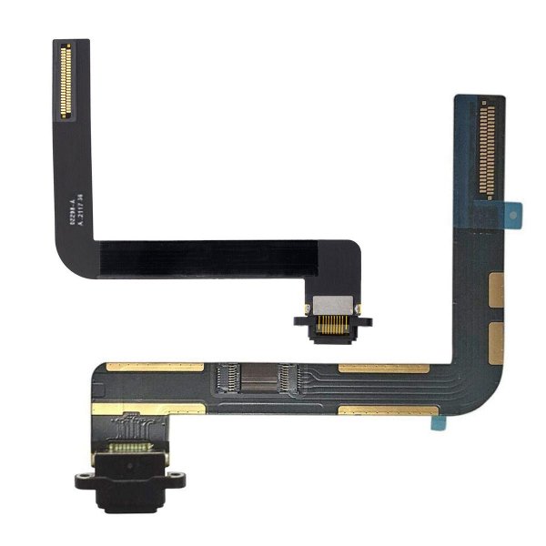 iPad 9 2021 Laddkontakt Flexkabel - Svart