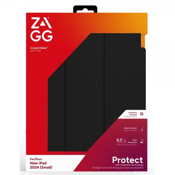 ZAGG iPad Air 11 (M2/M3/M4) Fodral Crystal Palace Folio Svart Transparent
