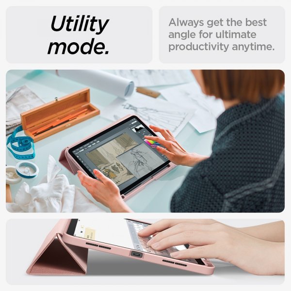 Spigen iPad Air 11 (M2/M3/M4) Fodral Urban Fit Roseguld