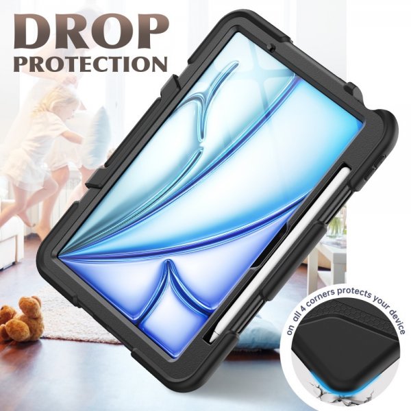 iPad Air 11 (M2/M3/M4) Skal Heavy Duty Armor Svart