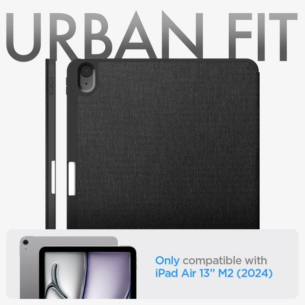 Spigen iPad Air 13 (M2/M3/M4) Fodral Urban Fit Svart