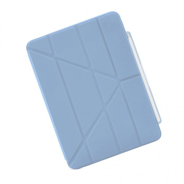 Pipetto iPad Air 13 (M2/M3/M4) Fodral Origami No3 Pencil Case Ljusblå