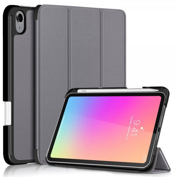 iPad mini (gen 6)/iPad mini (A17 Pro) Fodral med Pennfack Grå