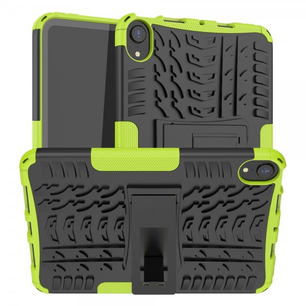 iPad mini (gen 6)/iPad mini (A17 Pro) Skal Däckmönster Stativfunktion Grön