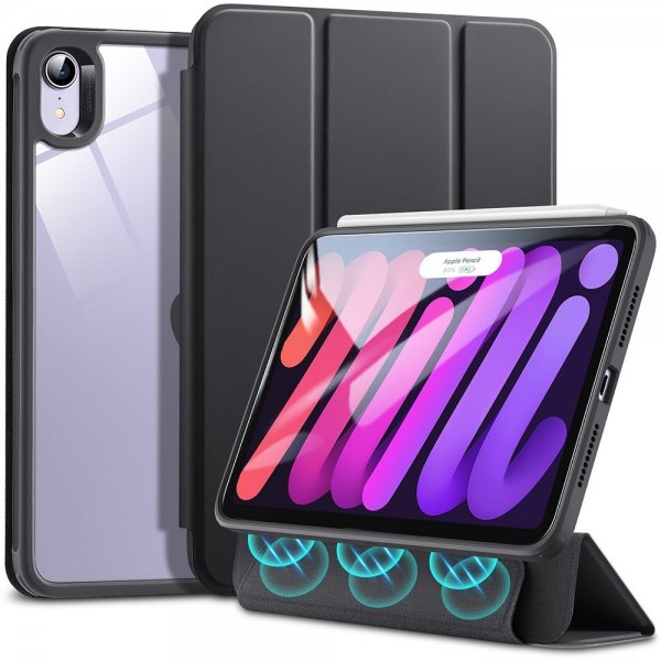 ESR iPad mini (gen 6)/iPad mini (A17 Pro) Fodral Rebound Hybrid Transparent Svart