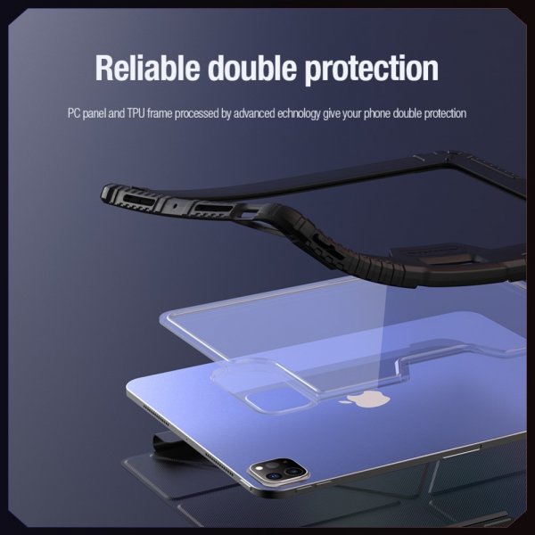 Nillkin iPad Pro 11 (M4/M5) Fodral Bumper Leather Case Pro Svart