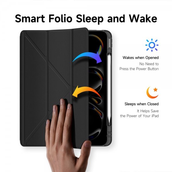 Dux Ducis iPad Pro 11 (M4/M5) Fodral Magi Series Svart