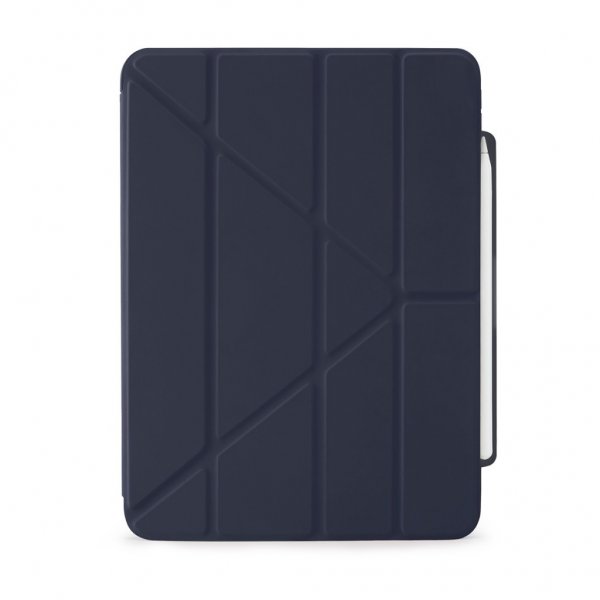 Pipetto iPad Pro 11 (M4/M5) Fodral Origami No3 Pencil Case Mörkblå