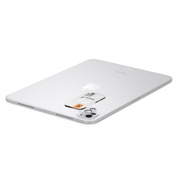 Spigen iPad Pro 11 (M4/M5)/iPad Pro 13 (M4/M5) Kameraskydd Glas.tR EZ Fit Optik Metal Silver