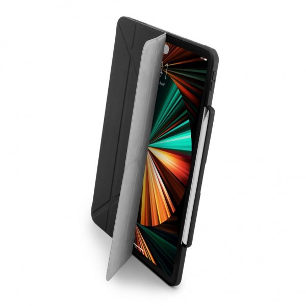 Pipetto iPad Pro 12.9 (gen 4/5/6) Fodral Origami No3 Pencil Svart