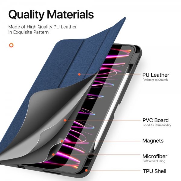 Dux Ducis iPad Pro 13 (M4/M5) Fodral DOMO Series Blå