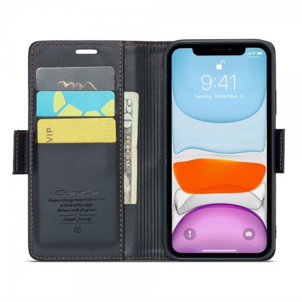 CaseMe iPhone 11 Fodral 023 Series Svart