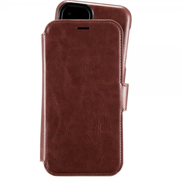 holdit iPhone 11 Fodral Berlin Löstagbart Skal Dark Brown