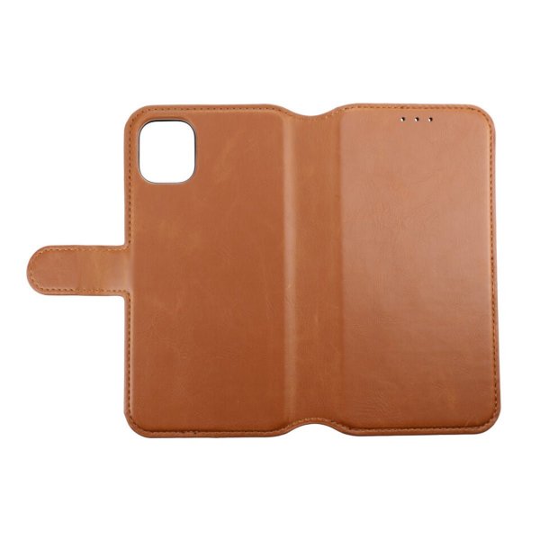 Rvelon iPhone 11 Fodral Magnetiskt Avtagbart Skal Brun