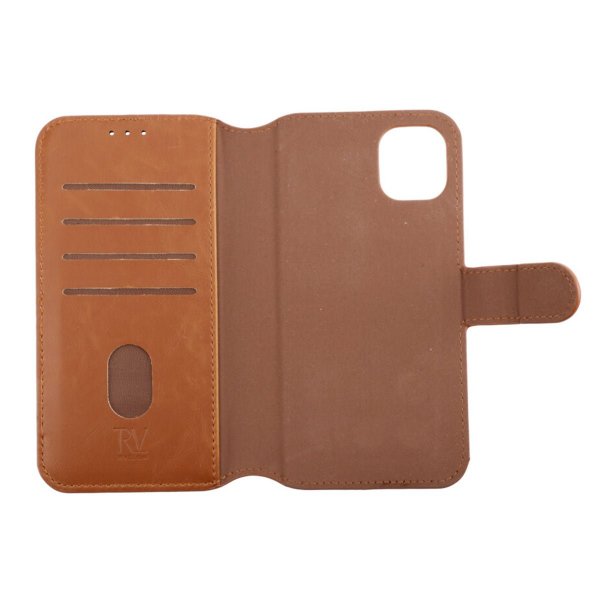 Rvelon iPhone 11 Fodral Magnetiskt Avtagbart Skal Brun