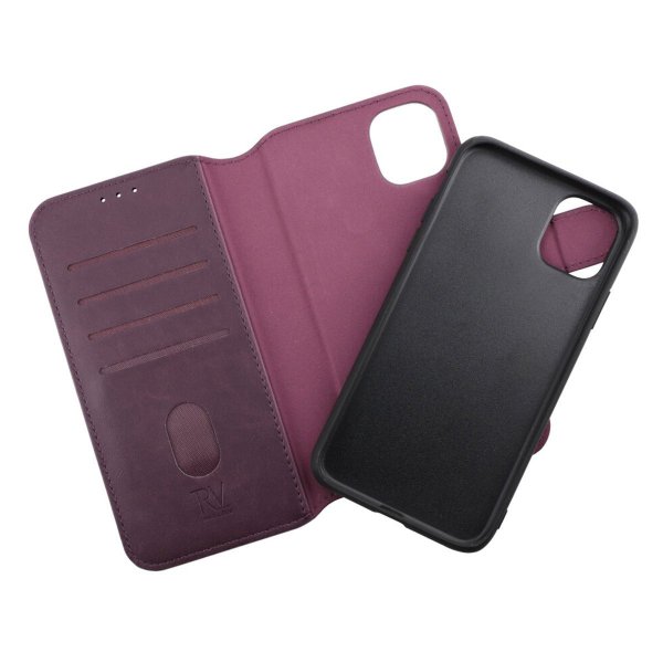 Rvelon iPhone 11 Fodral Magnetiskt Avtagbart Skal Lila