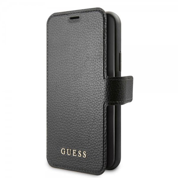 Guess iPhone 11 Pro Fodral Lädertextur Svart