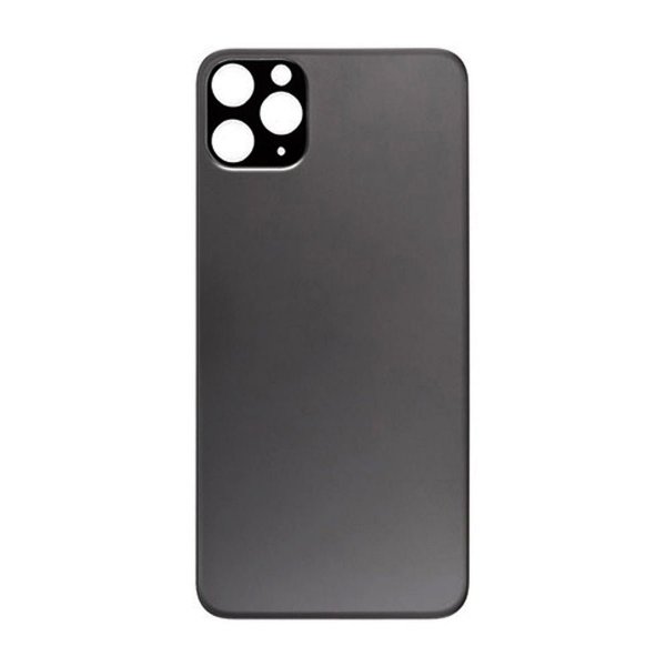 IPhone 11 Pro Max Baksida Glas med Självhäftande tejp - Svart