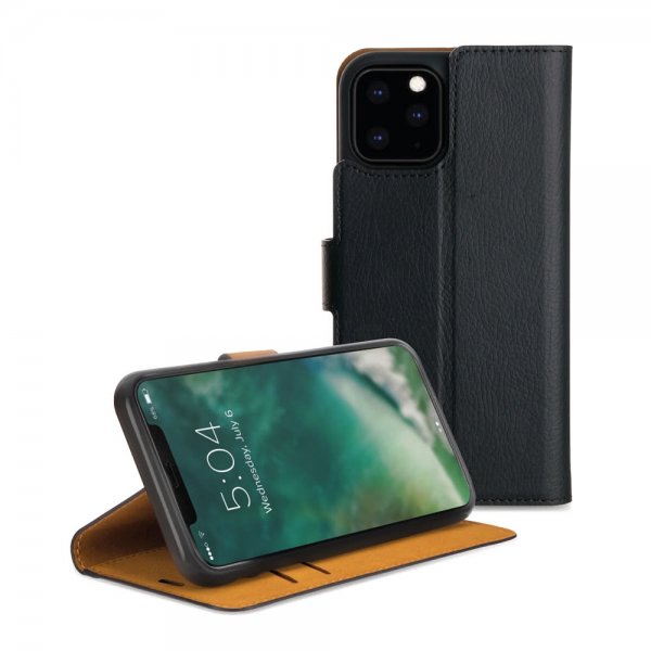 Xqisit iPhone 11 Pro Max Fodral Slim Wallet Selection Svart
