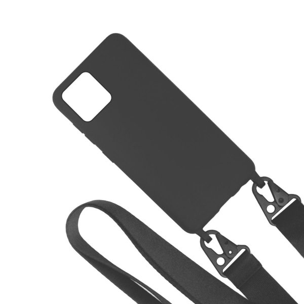 iPhone 11 Pro Max Skal Silikon med Halsband Svart