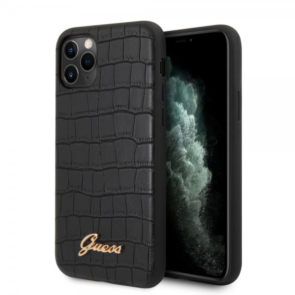 Guess iPhone 11 Pro Max Skal Croco Svart