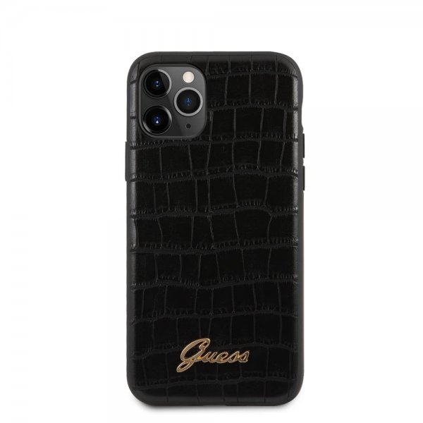 Guess iPhone 11 Pro Max Skal Croco Svart
