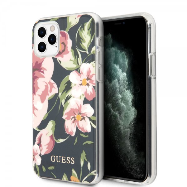 Guess iPhone 11 Pro Max Skal Flower Edition N.3 Navy