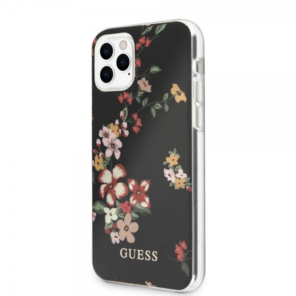 Guess iPhone 11 Pro Max Skal Flower Edition N.4 Svart