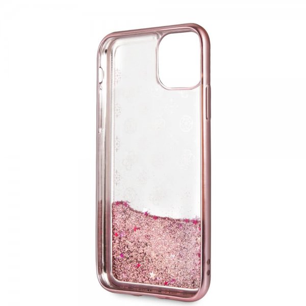 Guess iPhone 11 Pro Max Skal Glitter Cover Roseguld