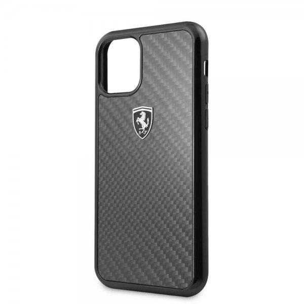 Ferrari iPhone 11 Pro Max Skal Kolfibertextur Svart