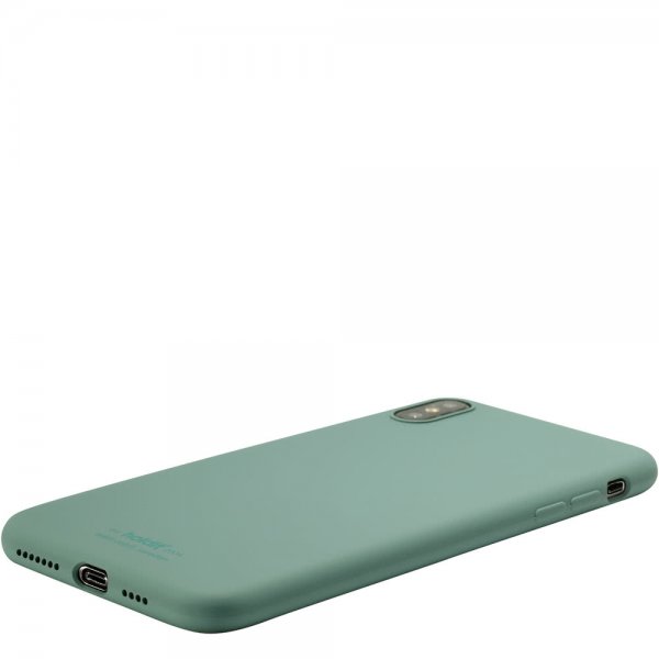 holdit iPhone Xs Max Skal Silikon Moss Green