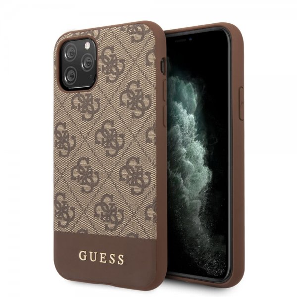 Guess iPhone 11 Pro Max Skal Stripe Cover Brun