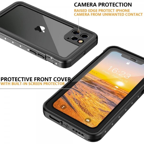 Redpepper iPhone 11 Pro Max Skal Vattentåligt IP68 Svart