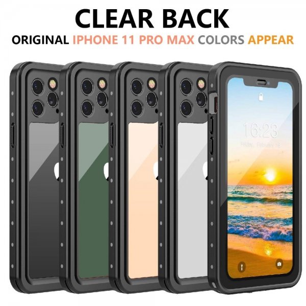 Redpepper iPhone 11 Pro Max Skal Vattentåligt IP68 Svart