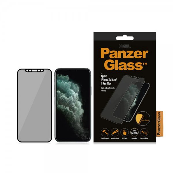 PanzerGlass iPhone Xs Max/11 Pro Max Skärmskydd CaseFriendly Privacy