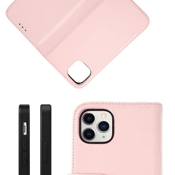 Rvelon iPhone 11 Pro Fodral Äkta Läder Rosa