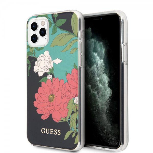 Guess iPhone 11 Pro Skal Flower Edition N.1 Svart