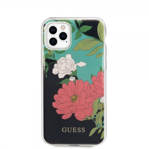 Guess iPhone 11 Pro Skal Flower Edition N.1 Svart
