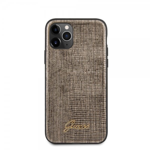 Guess iPhone 11 Pro Skal Lizard Guld