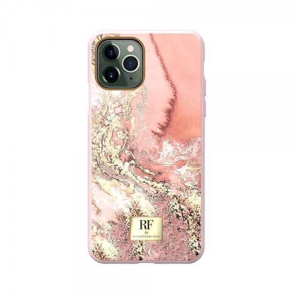 Richmond & Finch iPhone 11 Pro Skal Pink Marble Gold