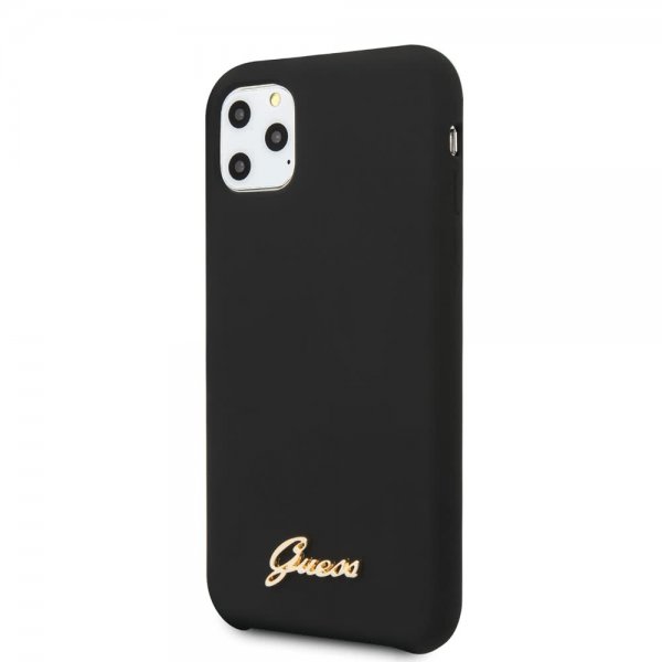 Guess iPhone 11 Pro Skal Silicone Cover Vintage Svart