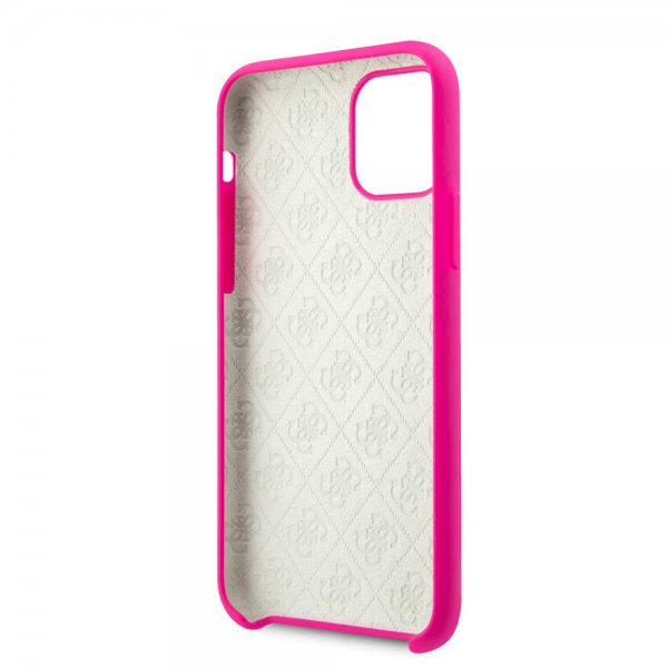 Guess iPhone 11 Pro Skal Tone on Tone Magenta
