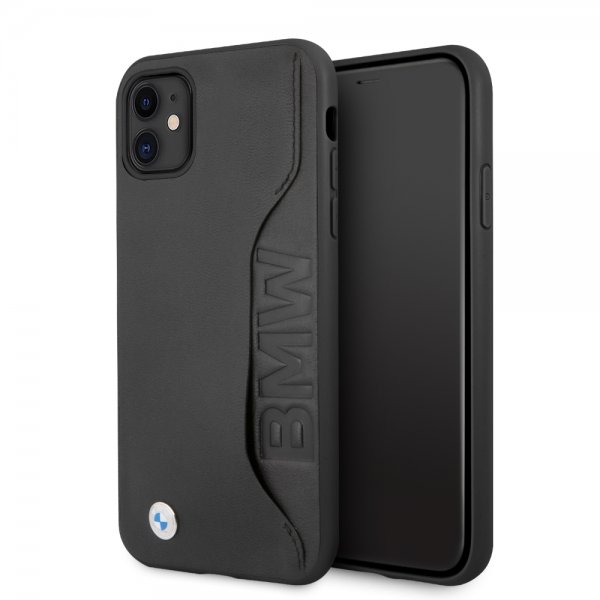 BMW iPhone 11 Skal Card Slot Svart