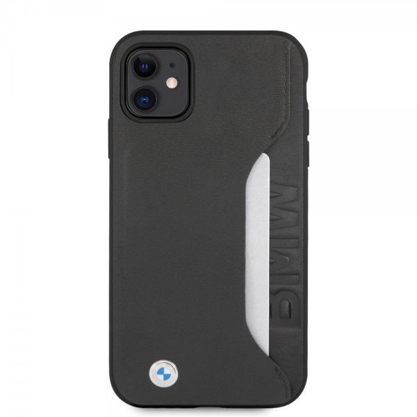 BMW iPhone 11 Skal Card Slot Svart