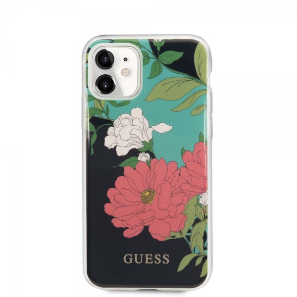 Guess iPhone 11 Skal Flower Edition N.1 Svart